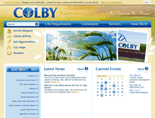 Tablet Screenshot of cityofcolby.com